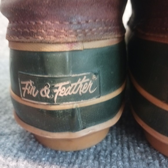 Vintage Fin & Fur Hunting Shoe Duck Boots Made In USA Made US Sz 8 Mens main image 4